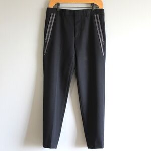 Givenchy Logo Tape Tailored Wool Trouser